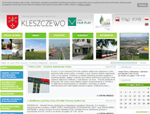 Tablet Screenshot of kleszczewo.pl